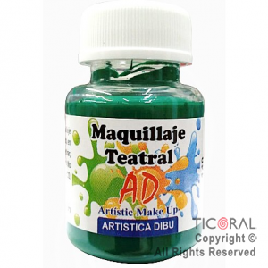 MAQUILLAJE TEATRAL AD 140 VERDE 40ML X 6 UNIDADES